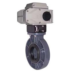 电动UPVC塑料蝶阀、UPVC电动塑料蝶阀