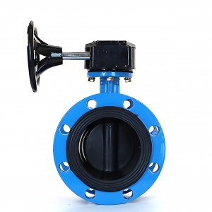 法兰式蜗轮蜗杆蝶阀DN125，1.6Mpa橡胶密封