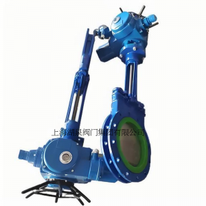 电动刀闸阀PZ973-16 DN350，DN400排渣、处理颗